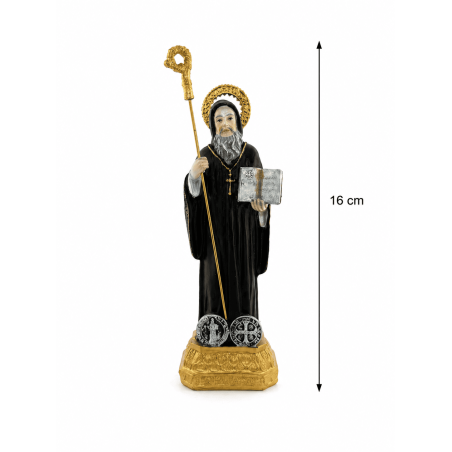 Figura Resina San Benito 16cm