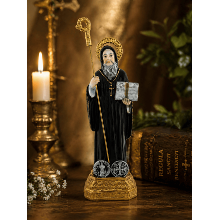 Figura Resina San Benito 16cm