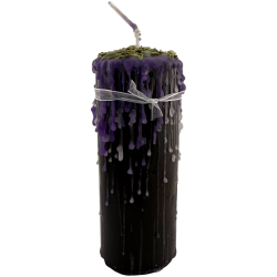 Witch's Knot Talisman Candle - Esoteric Candle with Special Amulet 14x6cm - Union, Protection and Spiritual Strength