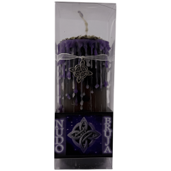 Hexenknoten-Talismankerze – Esoterische Kerze mit besonderem Amulett, 14 x 6 cm – Symbol für Verbundenheit, Schutz und spirituel