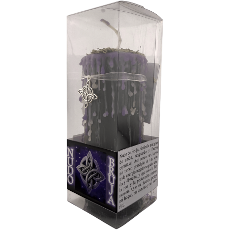 Lumânare Talisman Nod de Vrăjitoare - Lumânare Ezoterică cu Amuletă Specială 14x6cm - Uniune, Protecție și Forță Spirituală