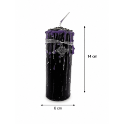 Witch's Knot Talisman Candle - Esoteric Candle with Special Amulet 14x6cm - Union, Protection and Spiritual Strength