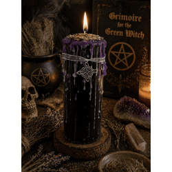 Vela Talismã Nó de Bruxa - Vela Esotérica com Amuleto Especial 14x6cm - União, Proteção e Força Espiritual