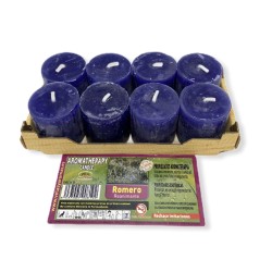 Confezione da 8 candele esoteriche al rosmarino 3,8x3,5 cm - Candele e aromi