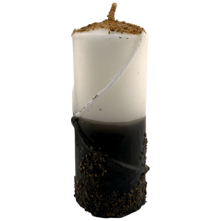 Lumânare specială pentru închiderea căilor 14x6cm - Include ritual, ulei și pudre