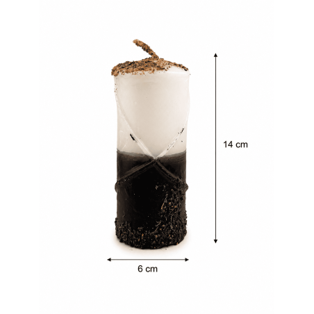 Candela speciale per chiudere i percorsi 14x6cm - Include rituale, olio e polveri