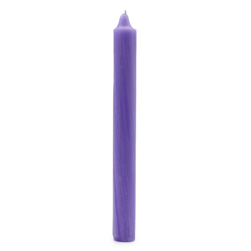 Bougies en vrac de couleur unie - Lilas rustique - Paquet de 10-BOUGIES DE DÎNER-HOSTENATURA