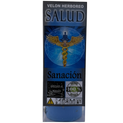 Velón Herboreo Salud - Velón Esotérico 14x6cm - Sanación