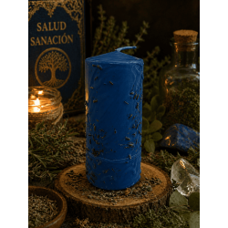 Candela alle erbe per la salute - Candela esoterica 14x6cm - Curativa