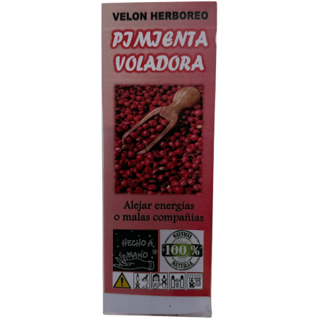 Świeca ziołowa Flying Pepper - świeca ezoteryczna 14x6 cm - Odpędza negatywne energie i złe towarzystwo