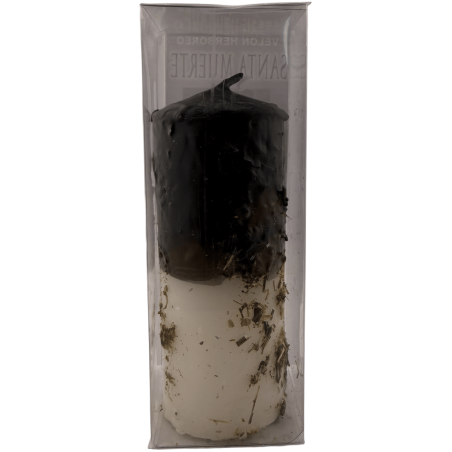 Santa Muerte Kräuterkerze – Esoterische Kerze 14x6cm – Gegen Zauber und Flüche