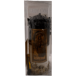 Velón Especial Ofrenda Santa Muerte - Vela Esotérica 14x6cm Incluye Aceite y Ritual - Protección