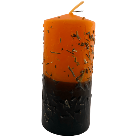 Candela alle erbe per rompere i blocchi - Candela esoterica 14x6cm - Rimuove gli ostacoli fisici ed energetici