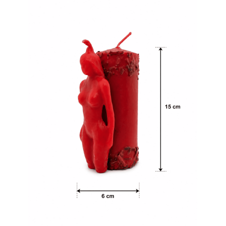 Speciale esoterische kaars Borralbor 14x6cm - Aantrekkingskracht, liefdesbezweringsrituelen en liefde