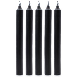 Velas a Granel de Color Sólido - Negro Rústico - Paquete de 10 - 2