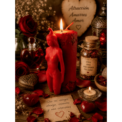 Special Esoteric Candle Borralbor 14x6cm - Attraction, Love Spells and Love