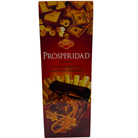 Incienso SAC Prosperidad - Caja de 6 paquetes hexagonales de 20 barritas 120 barritas de incienso