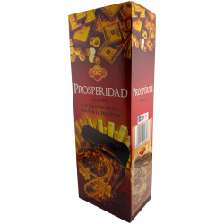 Encens de prospérité SAC - Boîte de 6 paquets hexagonaux de 20 bâtonnets chacun, soit 120 bâtonnets d'encens