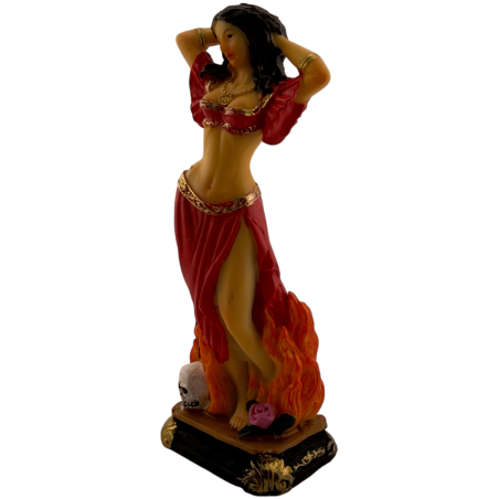 Figura Resina Pomba Gira 14cm.