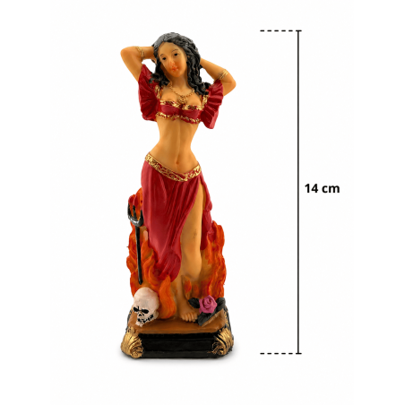 Figura Resina Pomba Gira 14cm.