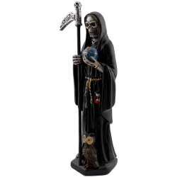 Figura Resina Santa Mort Negra 15cm.