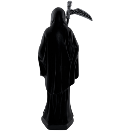 Figura Resina Santa Muerte Negra 15cm.