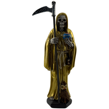 Figurina din rasina Golden Santa Muerte 15cm.