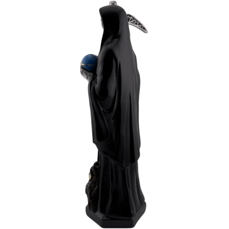 Figura Santa Muerte in resina 20 cm Nera