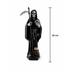 Hars Santa Muerte-figuur 20 cm zwart