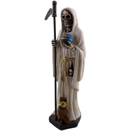 Resin Santa Muerte Figure 20cm White