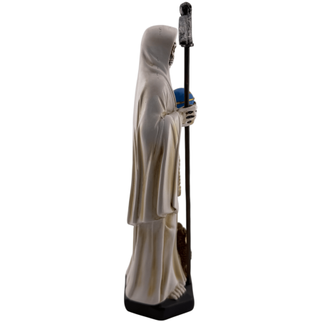 Resin Santa Muerte Figure 20cm White