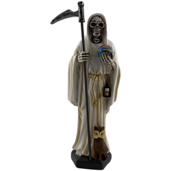 Figurka Santa Muerte z żywicy 20 cm biała