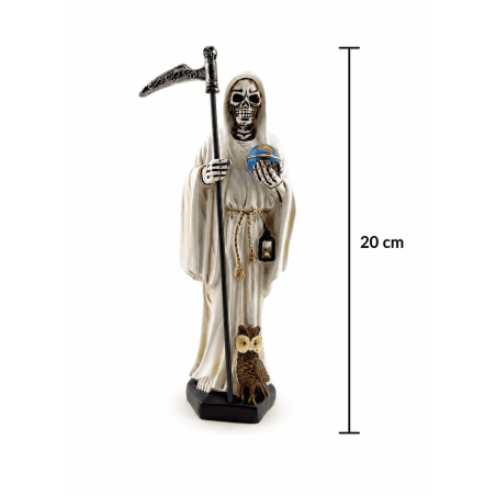 Resin Santa Muerte Figure 20cm White