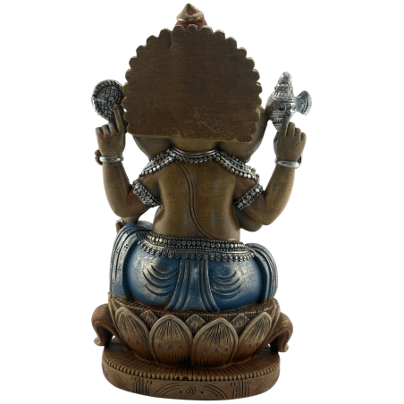 Statuetta di Ganesha in resina, 17x13x27 cm