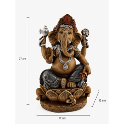 Figurină Ganesha din rășină 17x13x27cm