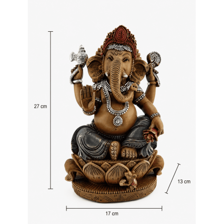 Ganesha Resin Figure 17x13x27cm