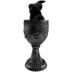 Svart katt Wicca hartskopp 6,5x6x15,7cm