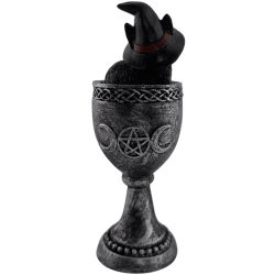 Svart katt Wicca hartskopp 6,5x6x15,7cm