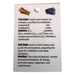 Brățară Palo Santo și Ametist - Protecție, Calm, Curățare și Înălțare