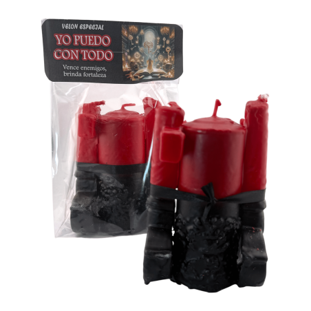 Velón Esotérico Especial Yo puedo con todo 14x6cm - Vence enemigos, brinda fortaleza...