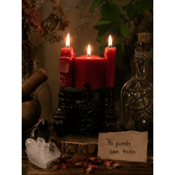 Speciale esoterische kaars "Ik kan alles" 14x6cm - Versla vijanden, geeft kracht...