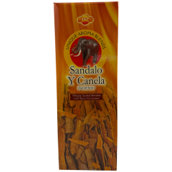 Encens SAC Sándalo i Canela - Caixa de 6 paquets hexagonals de 20 barretes 120 barretes d'encens