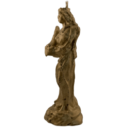Vela Deusa da Fortuna Dourada - 16x5,3cm.
