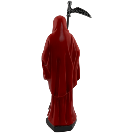 Figura Resina Santa Muerte Roja 15cm.