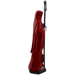 Figura de resina vermelha Santa Muerte 15cm.