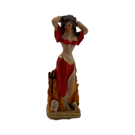 Figura Resina Pomba Gira 5cm en lata