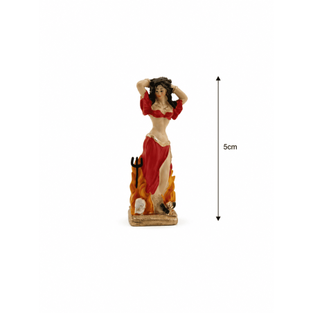 Figura Resina Pomba Gira 5cm en lata