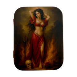 Pomba Gira Resinfigur 5 cm i burk