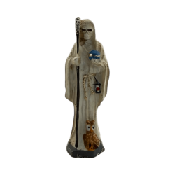Figura Resina Santa Muerte Blanca 5cm en lata