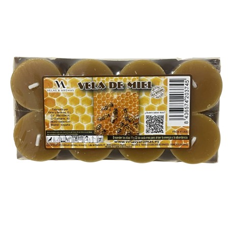 Pacote com 8 velas esotéricas de mel, 3,8 x 3,5 cm - Velas e Aromas